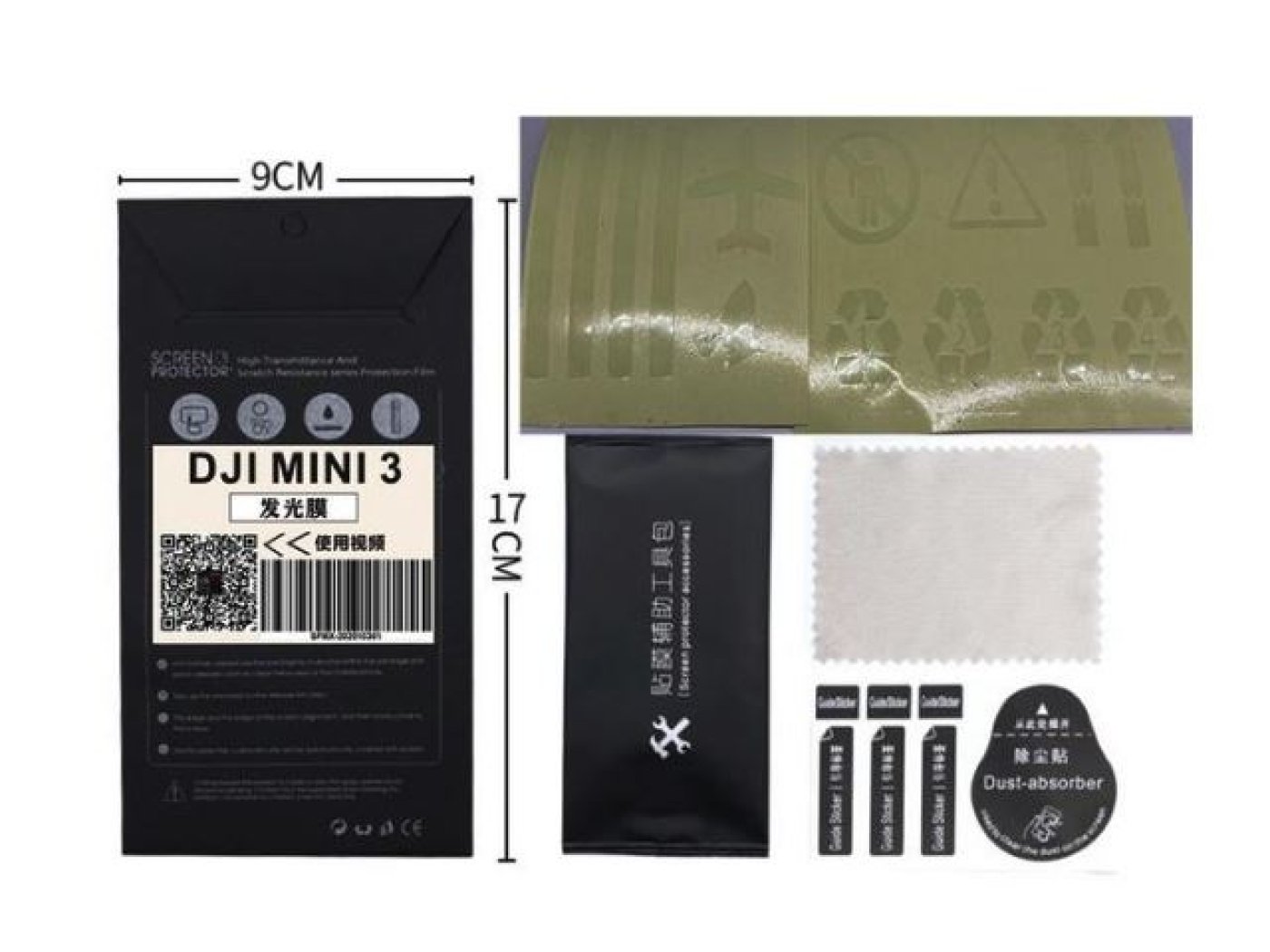 Luminiscenční samolepky na dron DJI Mini 3 / Mini 3 Pro