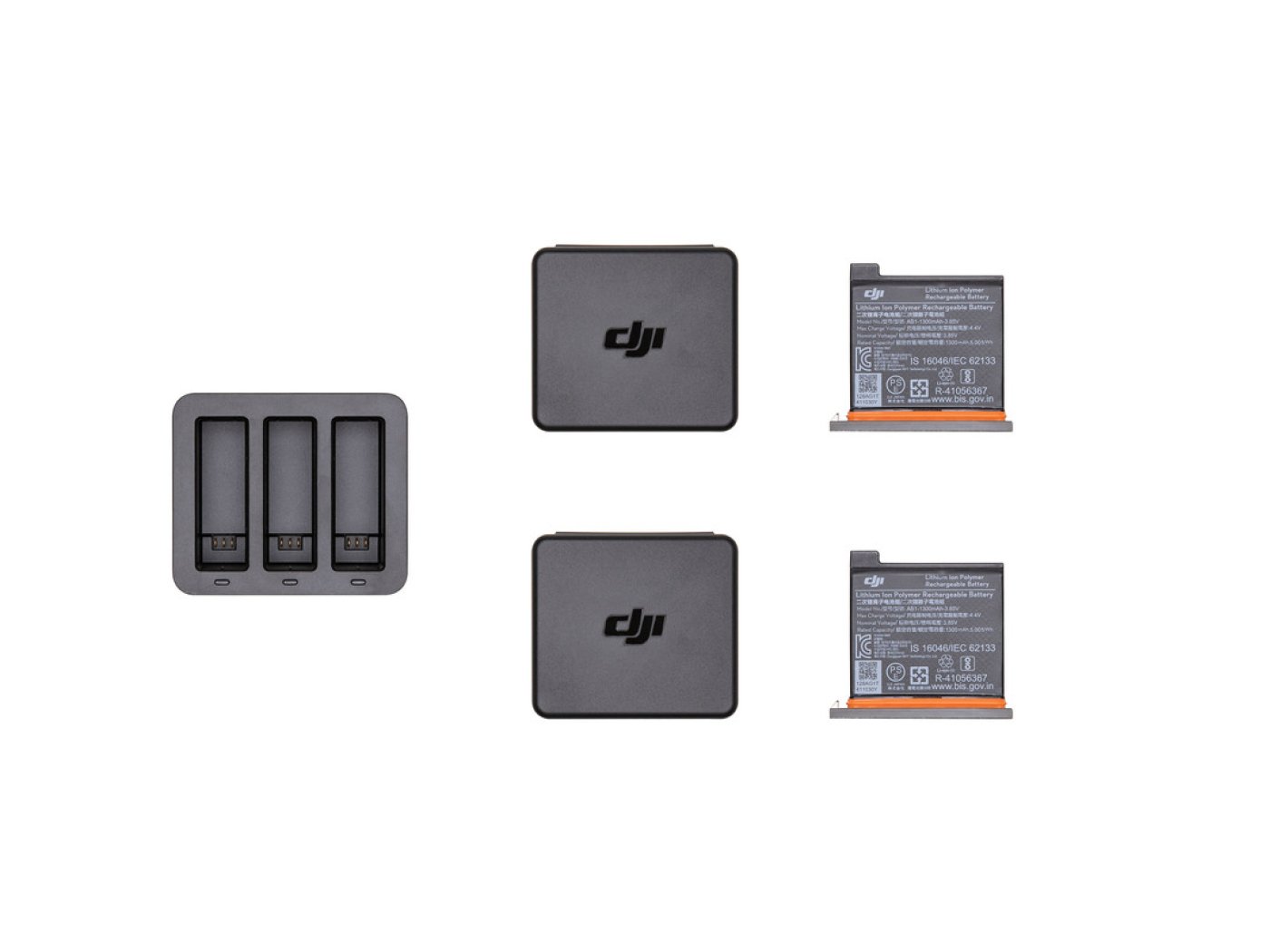 DJI Osmo Action nabíjecí hub + dvě baterie