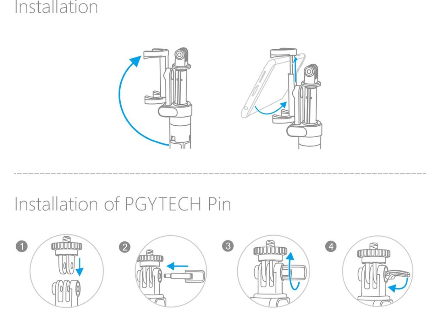 Pgytech prodlužující tyč se stativem