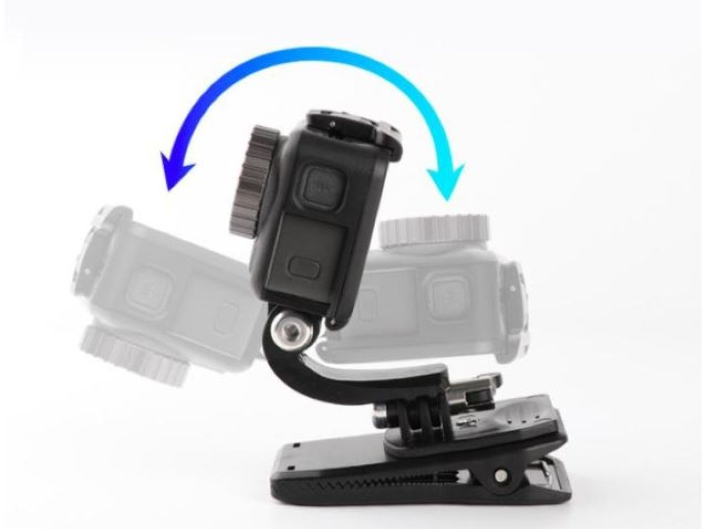 Otočný klip na batoh pro akční kameru