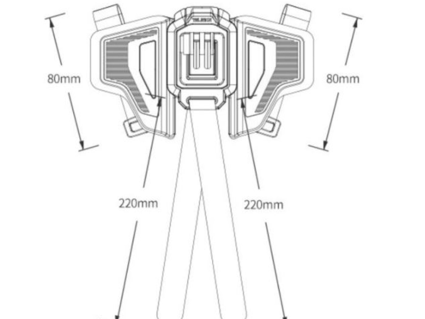 Speciální držák akční kamery na integrální helmu