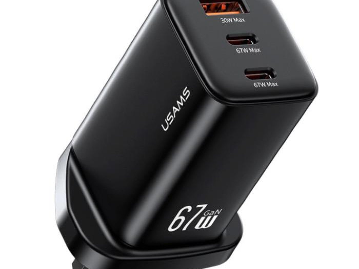 Nabíjecí adaptér USAMS 67W s 3 Porty – USB-C a USB-A