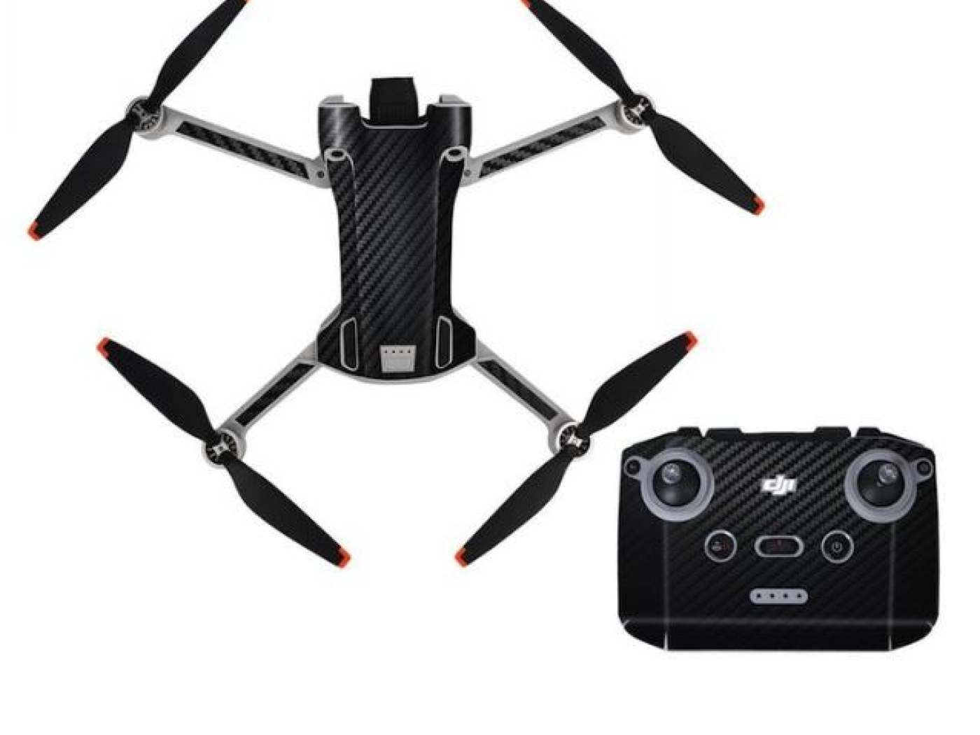 Černý polep na dron DJI Mini 3 Pro