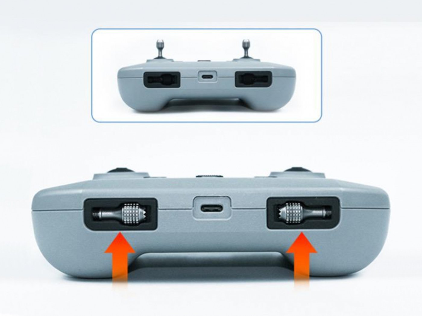 Černé CNC kniply na dálkový ovladač DJI RC-N1 / DJI RC-N2