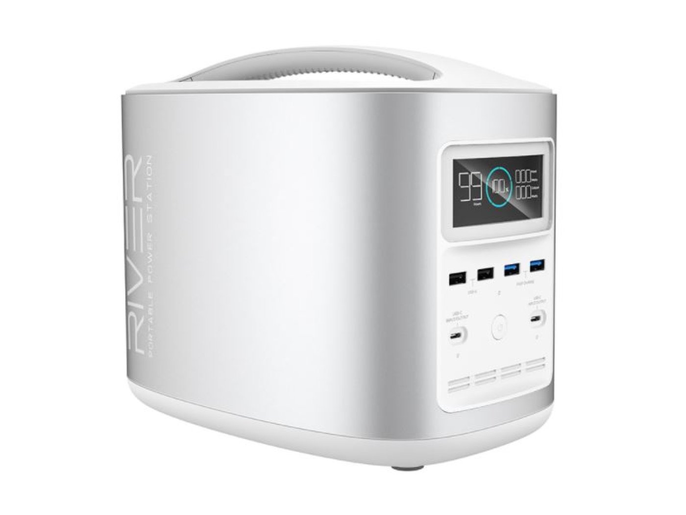 Přenosná nabíjecí stanice EcoFlow RIVER370 (stříbrná) + přepravní brašna