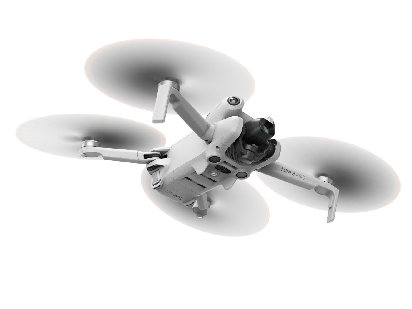 Dron DJI Mini 4 Pro z boku