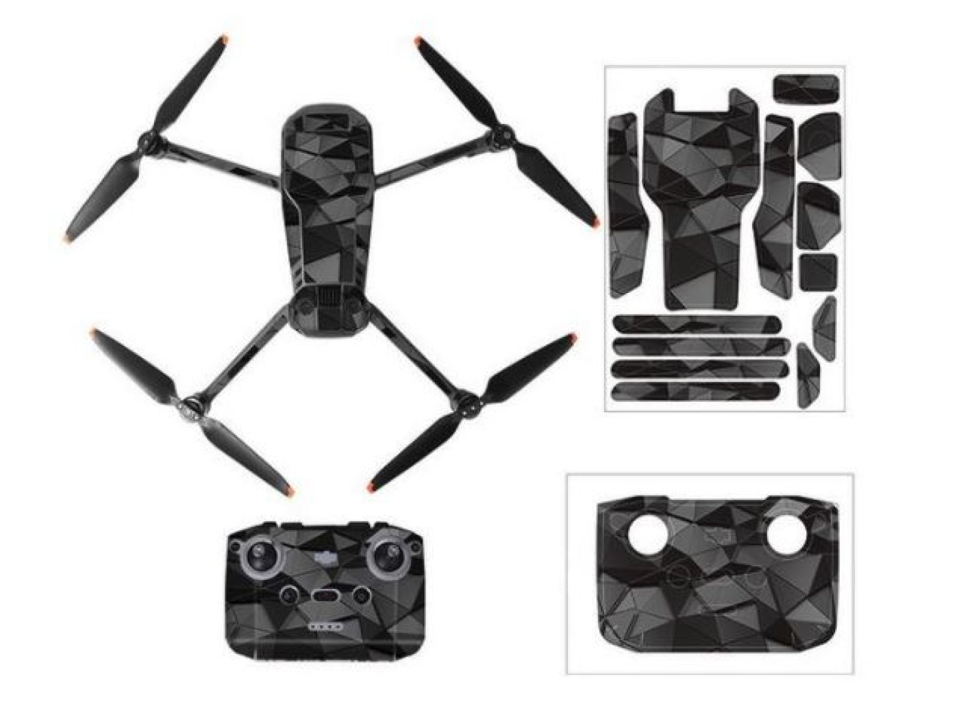 Šedý polep na dron DJI Mavic 3