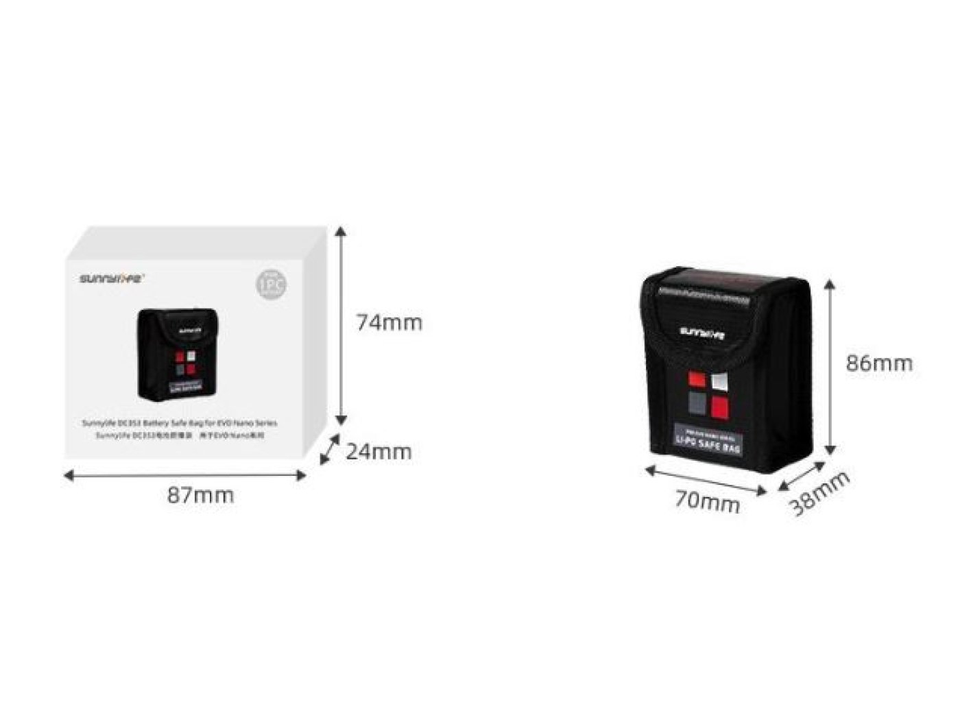 Ohnivzdorný obal na jednu baterii dronu Autel EVO Nano+