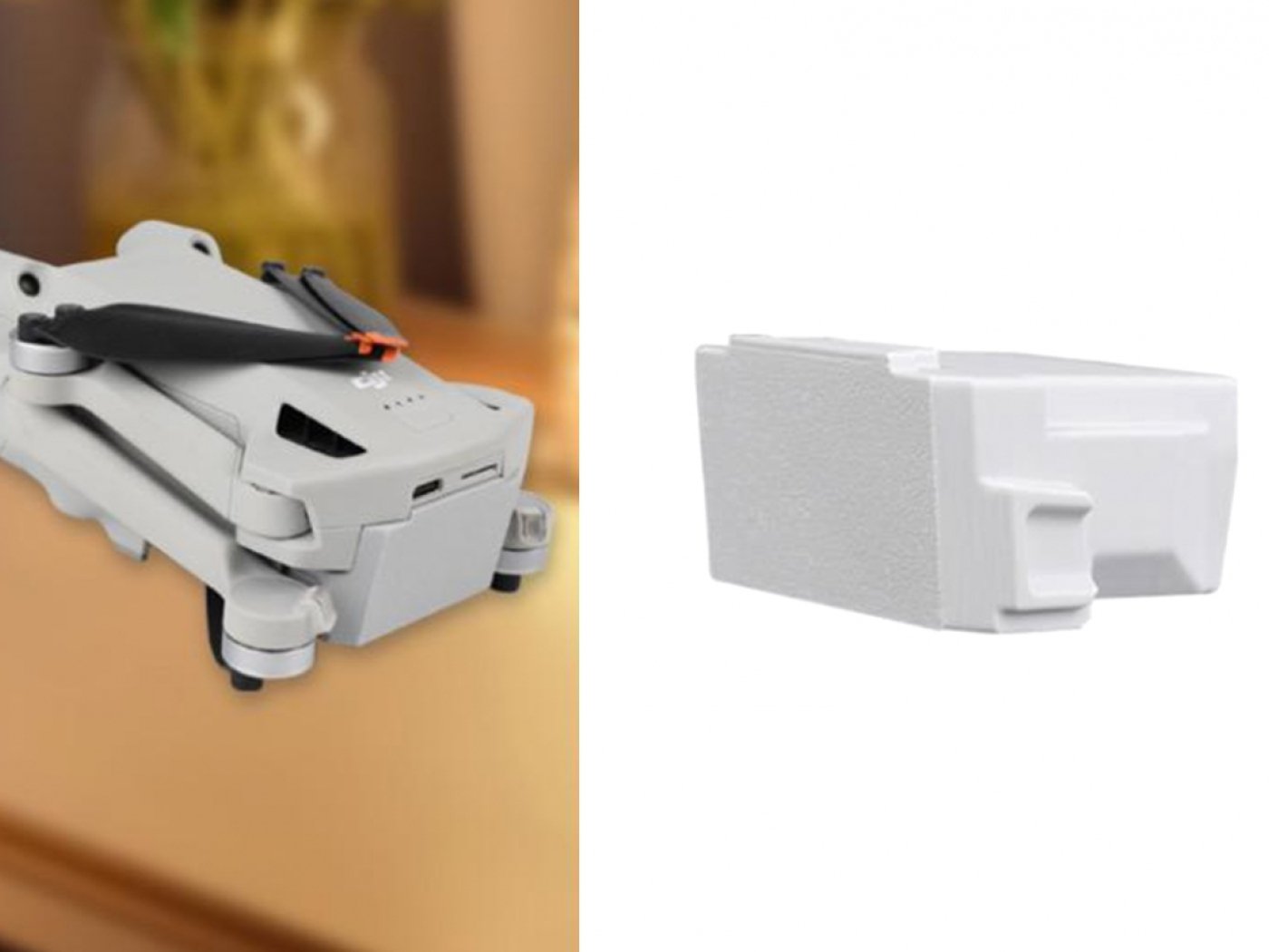 Protiprachový kryt prostoru na baterii dronu DJI Mini 3 Pro / Mini 4 Pro