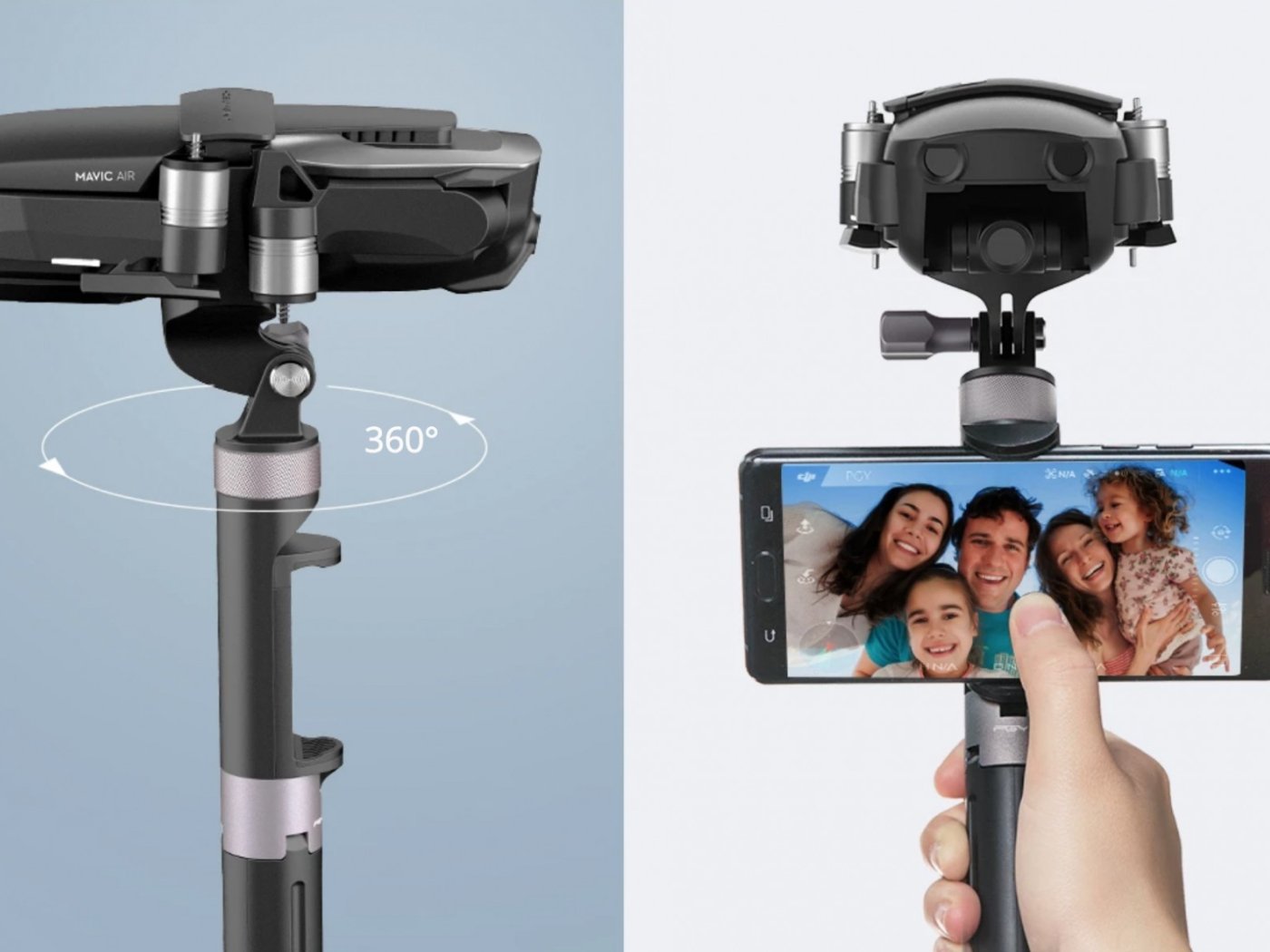 DJI Mavic Air držák pro ruční natáčení a stativ