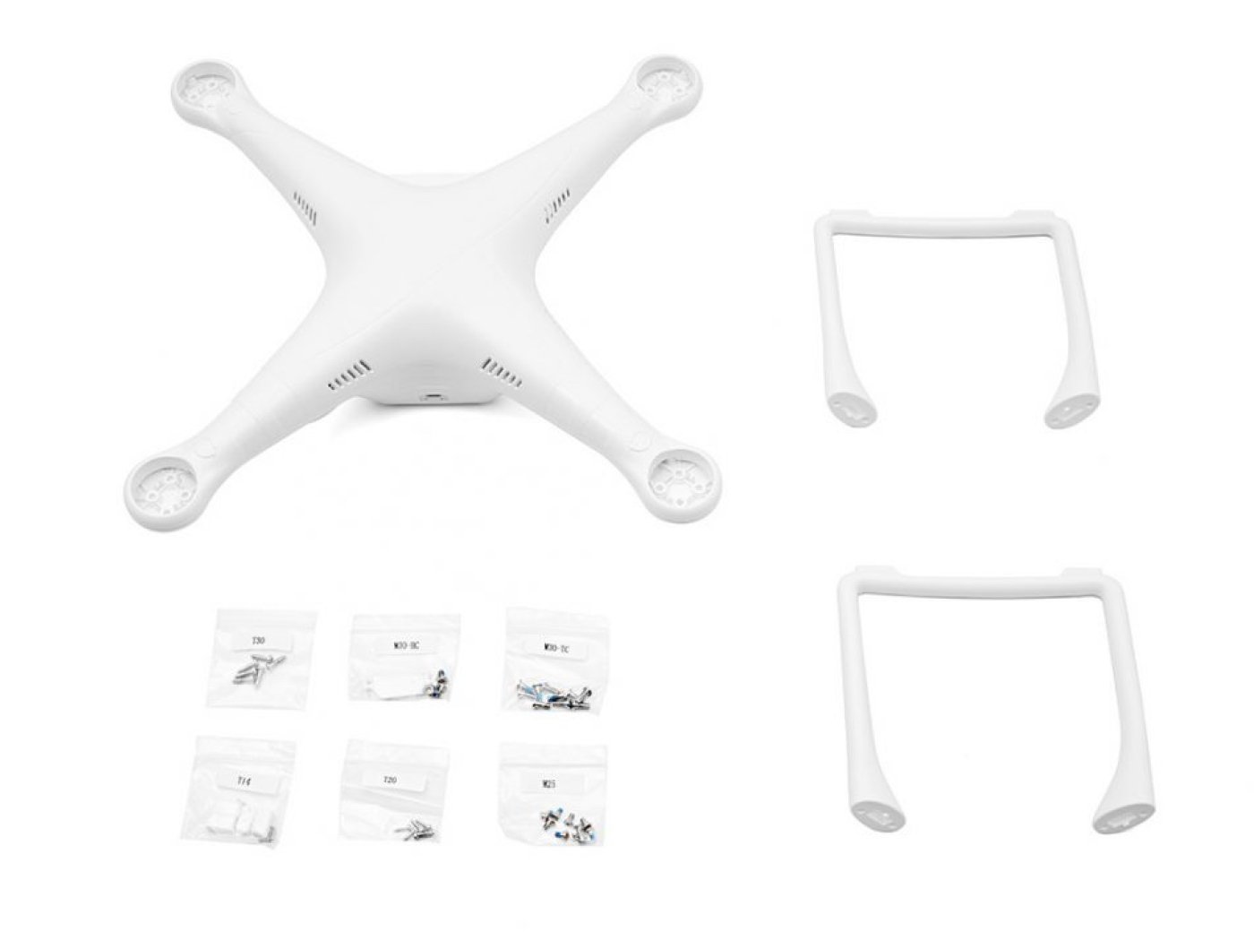 DJI Phantom 3 Standard plastový trup a podvozek
