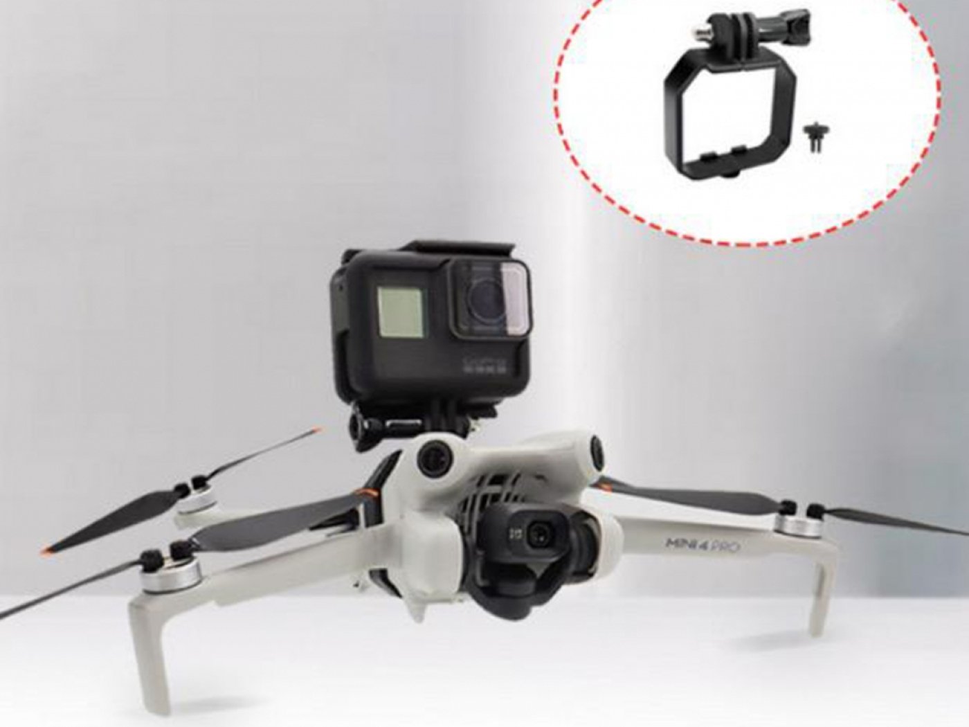 Adaptér pro připevnění akční kamery na dron DJI Mini 4 Pro
