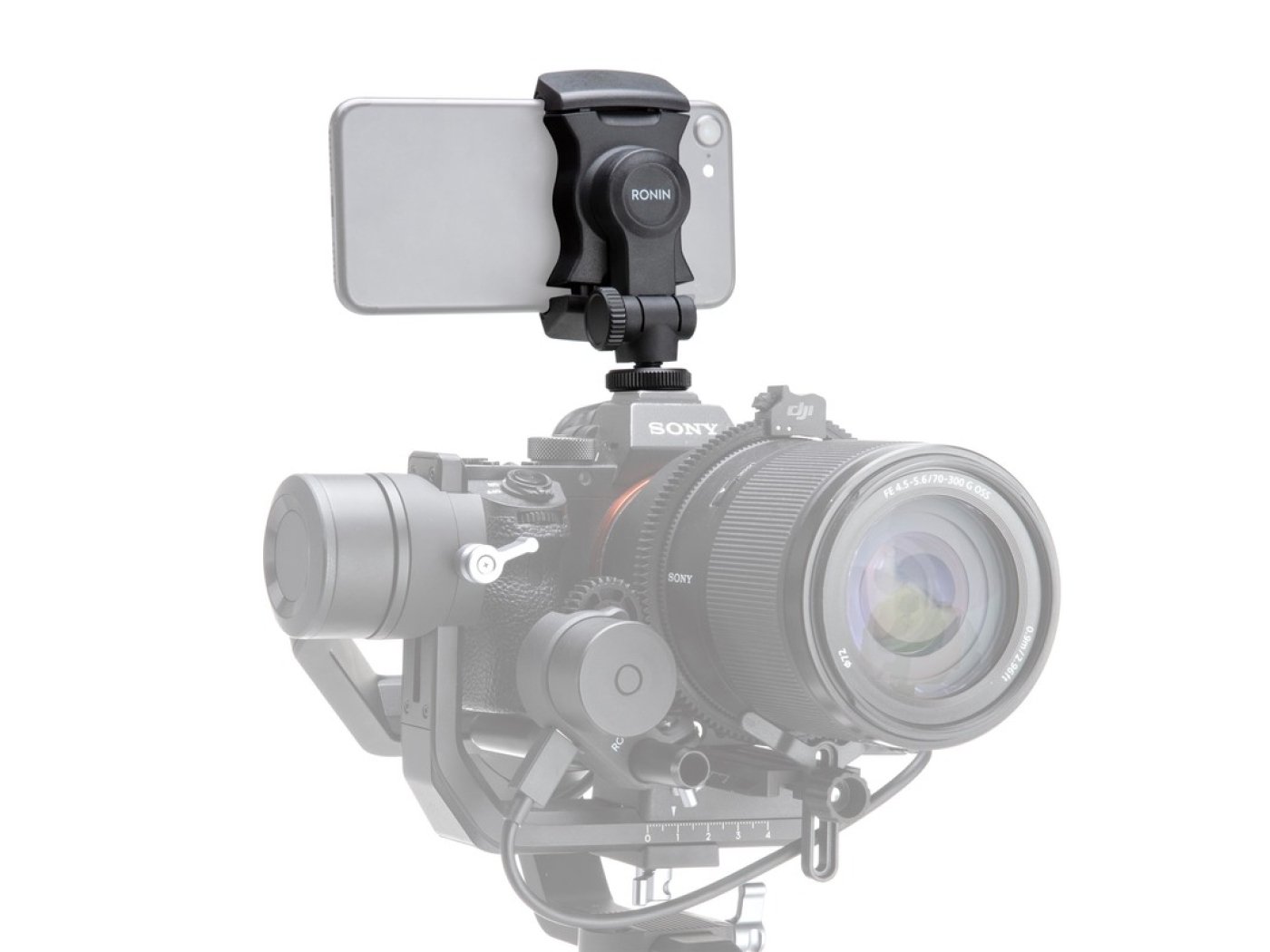 Držák telefonu na ruční stabilizátor kamery DJI Ronin-S/SC