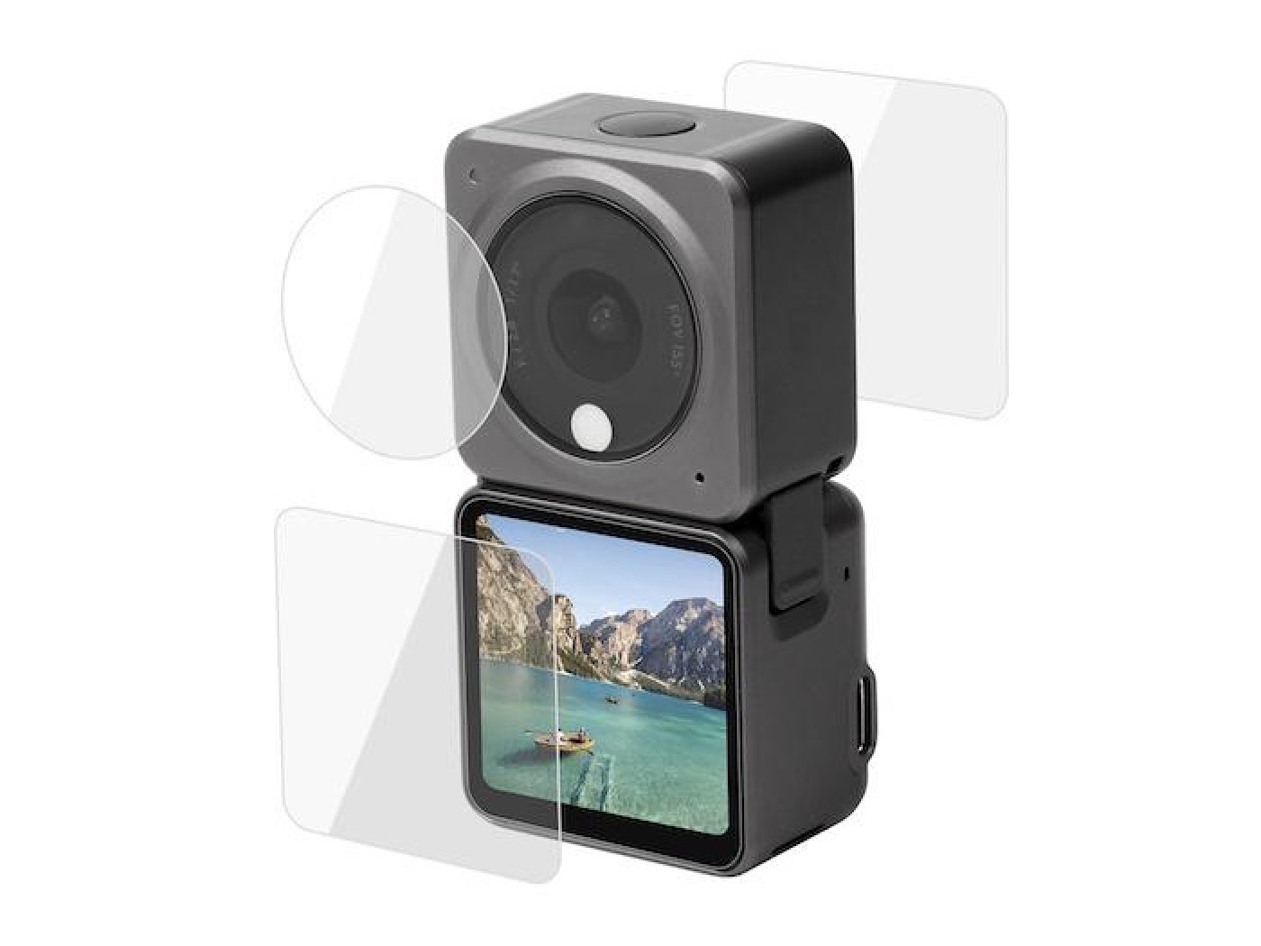 Ochranné sklo na objektiv a displeje DJI Action 2 Dual-Screen Combo