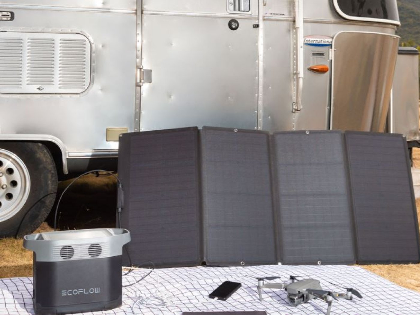 EcoFlow solární panel 160W k nabíjecí stanici