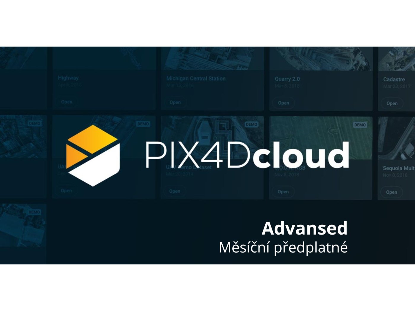 PIX4Dcloud Advansed- měsíční předplatné