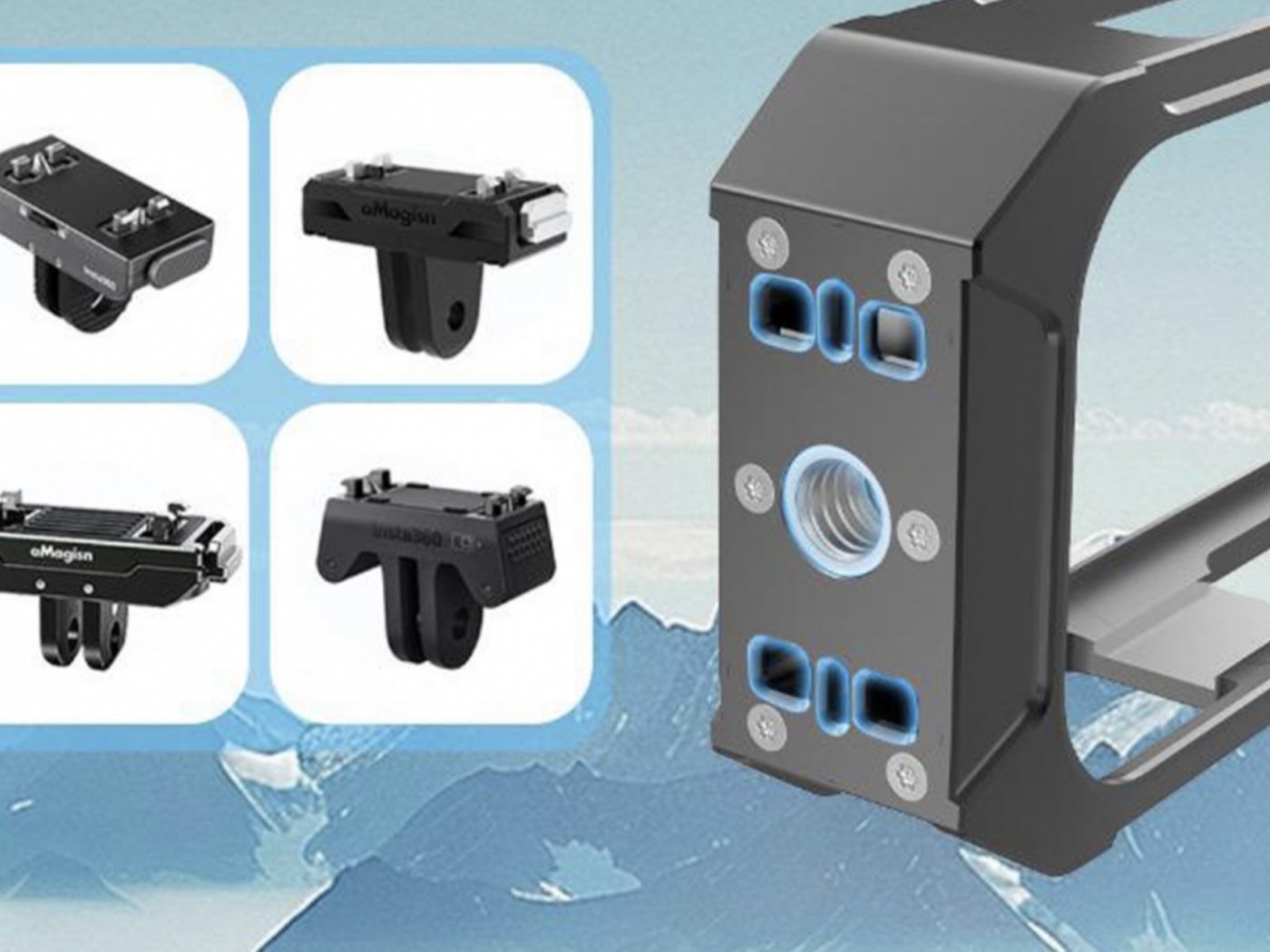 Rychloupínací rám pro akční kameru Insta360 X4 Air