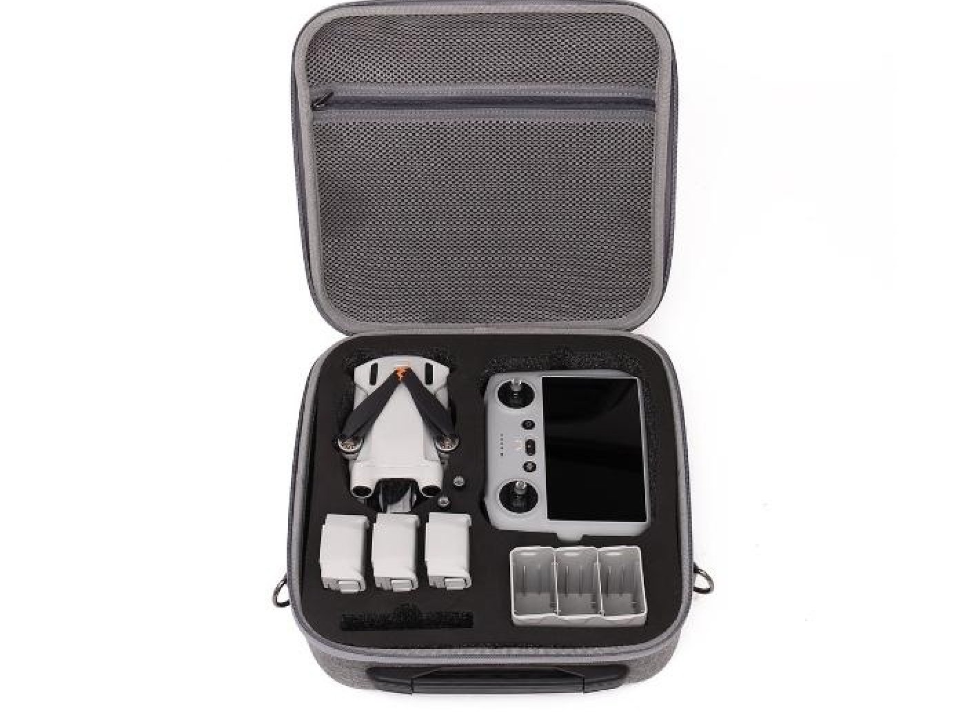 Šedé nylonové pouzdro s popruhem na dron DJI Mini 3 / Mini 3 Pro