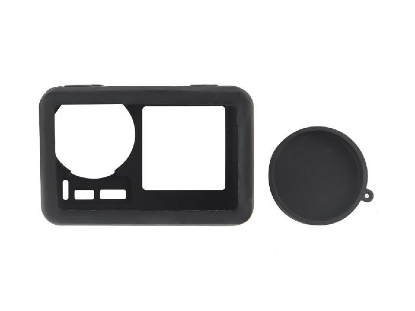 Silikonový obal s krytkou objektivu na DJI Osmo Action - modrý