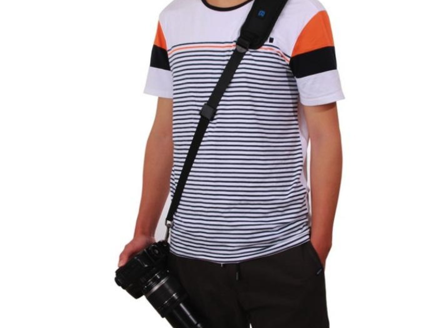 Široký popruh na fotoaparát