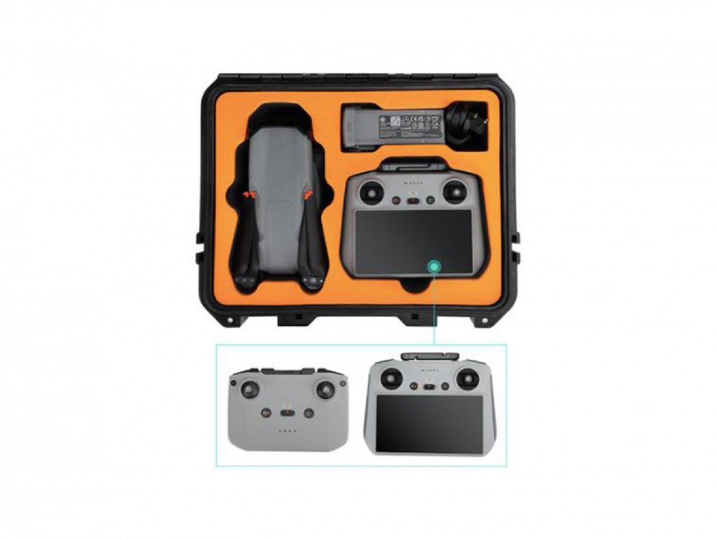 Odolný kufr s pěnovou výplní na dron DJI Air 3