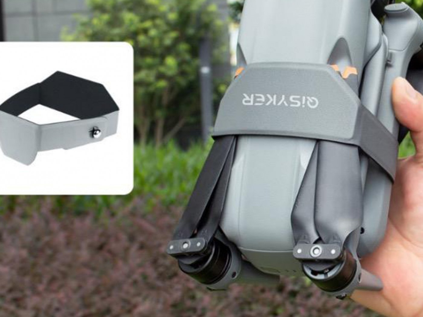 Šedý držák vrtulí na dron DJI Air 3