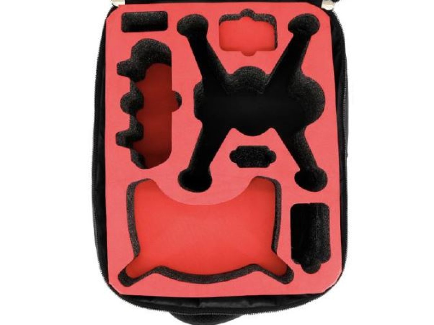 Batoh s pěnovou výplní na DJI FPV závodní dron