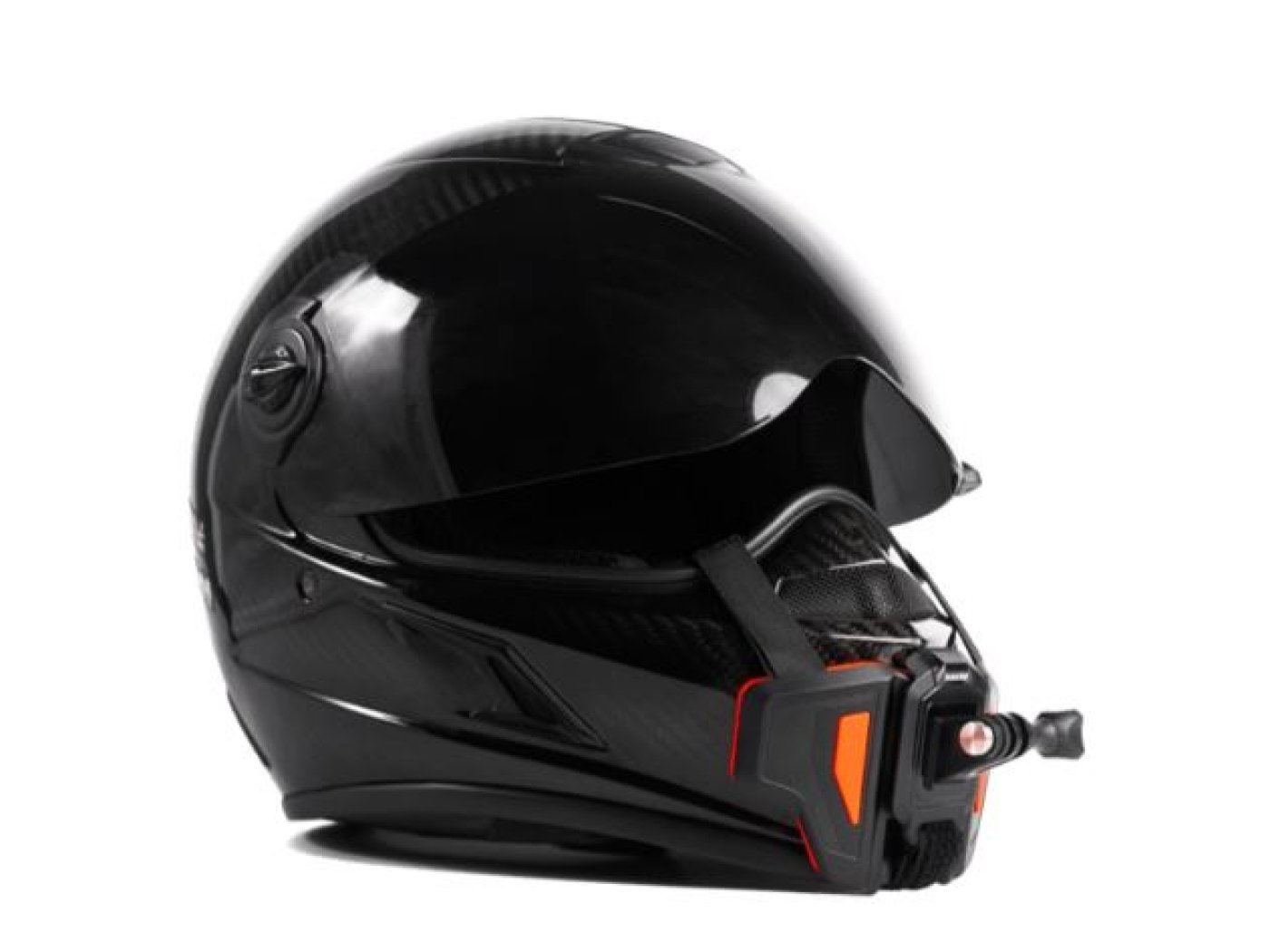 Držák akční kamery na integrální helmu