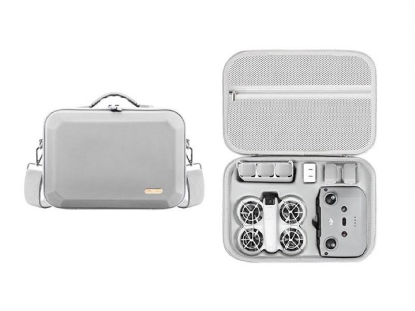 PU šedé pouzdro na dron DJI Neo