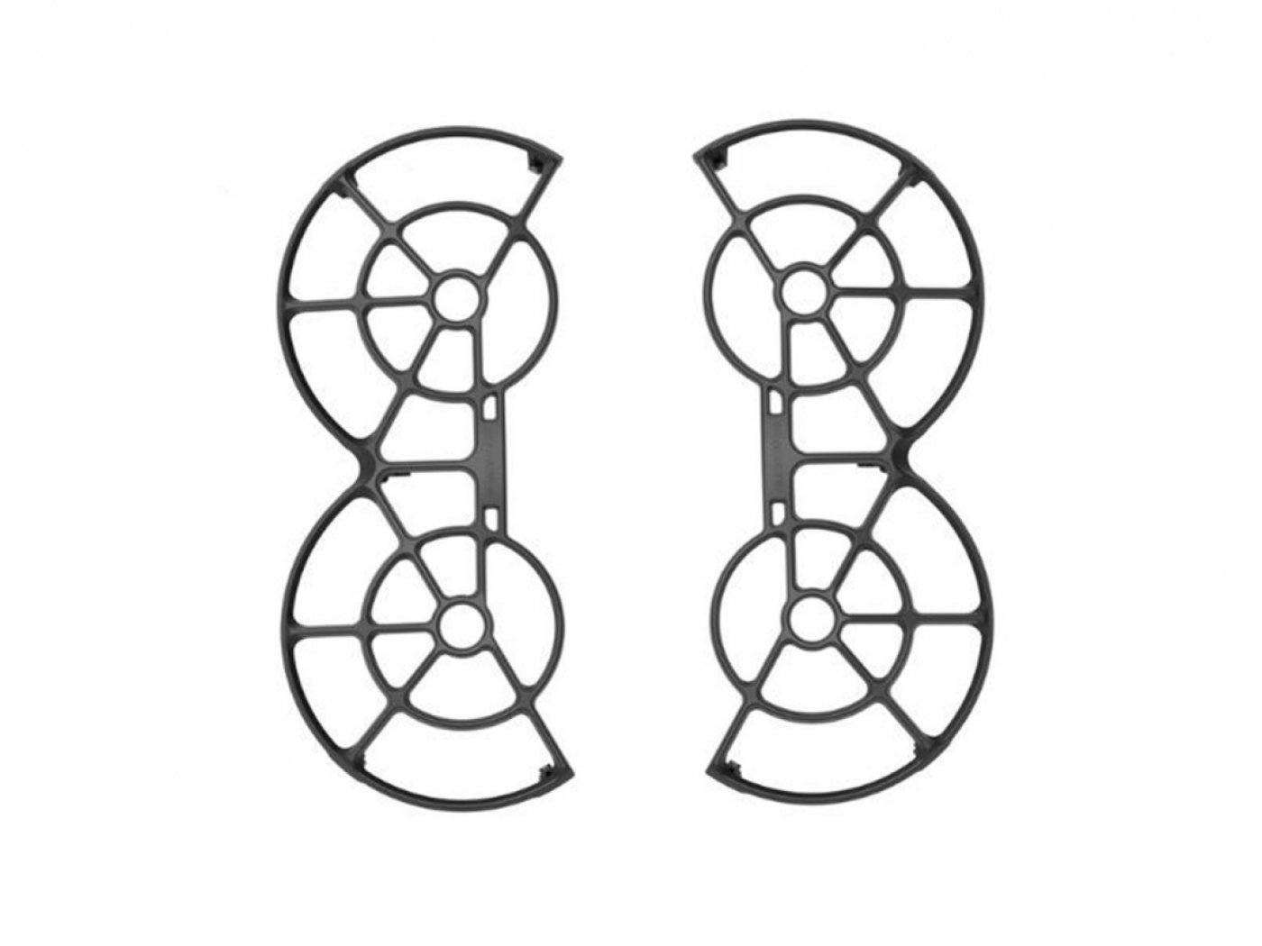 Černé ochranné oblouky na dron DJI Neo