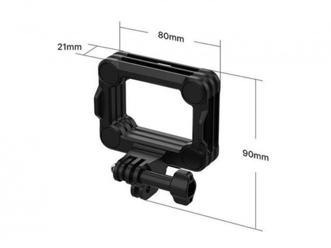 Rychloupínací magnetický držák pro akční kamery