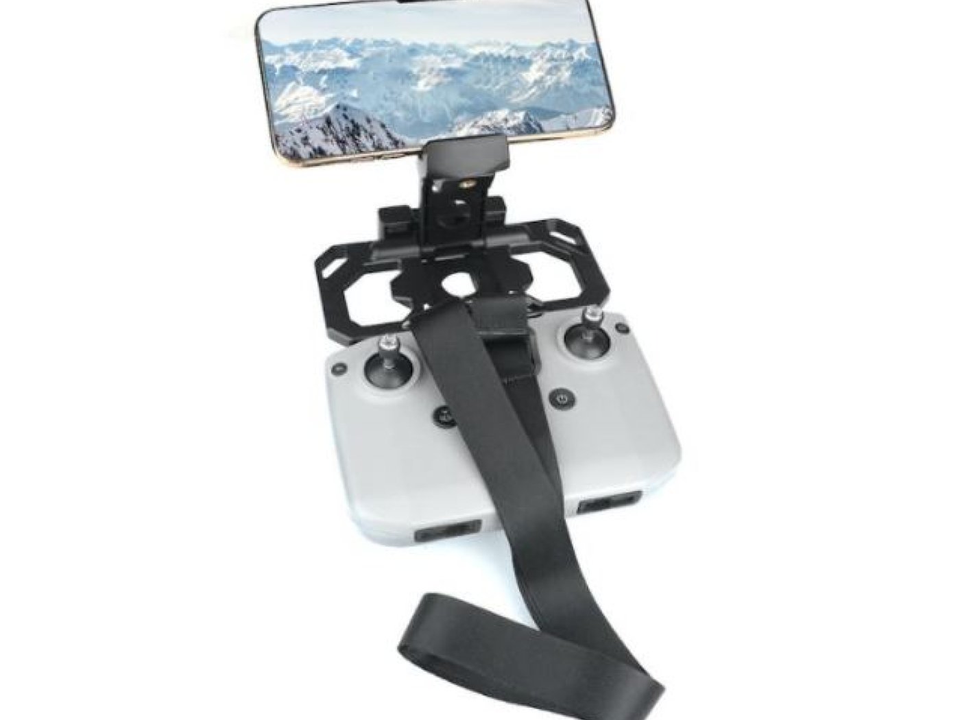 Držák tabletu s popruhem na krk k ovladači DJI Mavic series / Spark (natažení pružiny do 18cm)