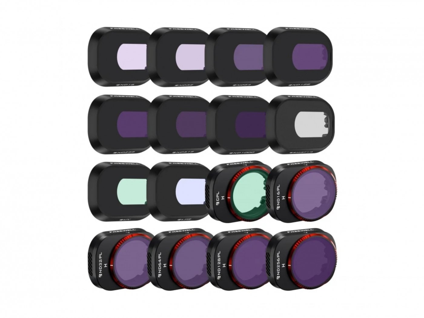 Freewell sada šestnácti filtrů na dron DJI Mini 4 Pro