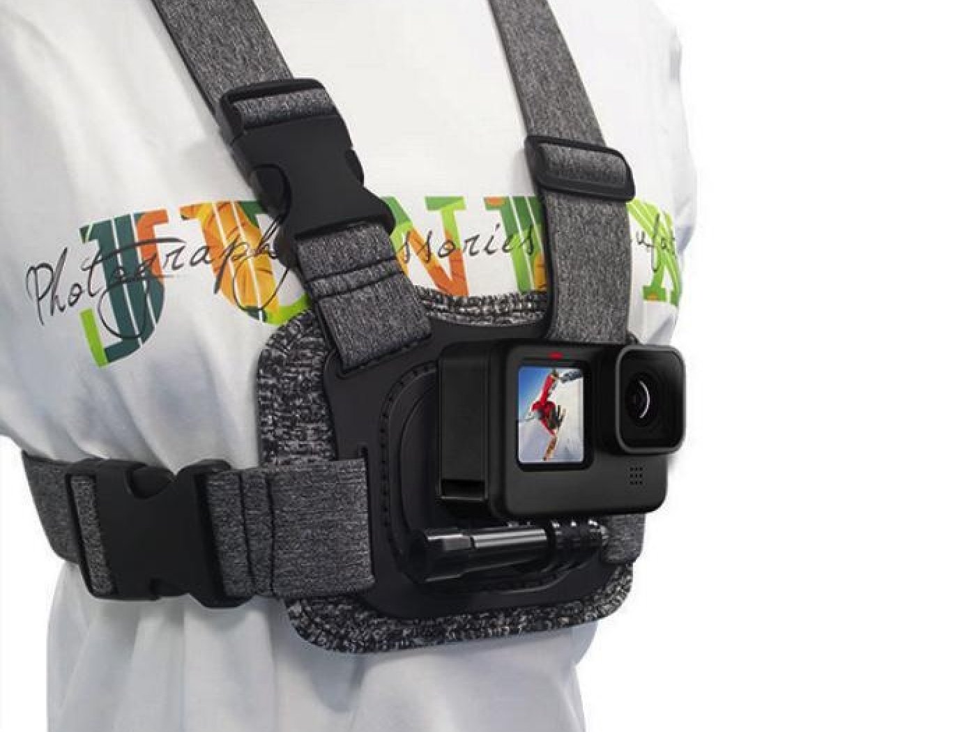Hrudní popruh na akční kameru