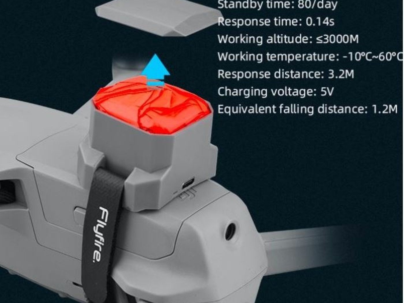 Padák na dron DJI Mavic Air 2