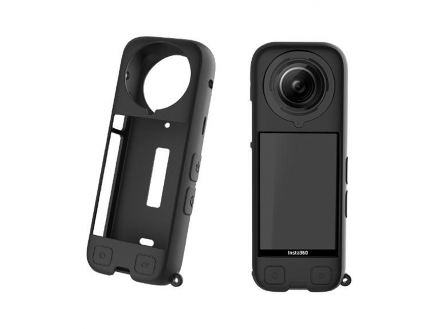 Černý silikonový kryt na kameru Insta360 X4