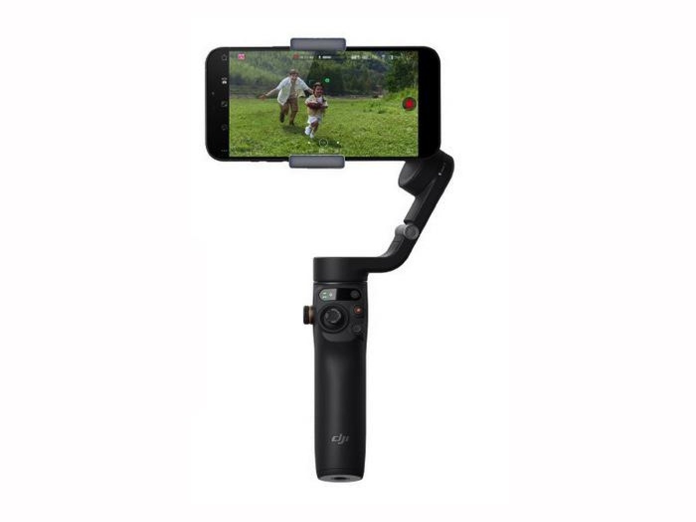 Magnetický držák telefonu s LED světlem na DJI OM 4 / OM5 / Osmo Mobile 6