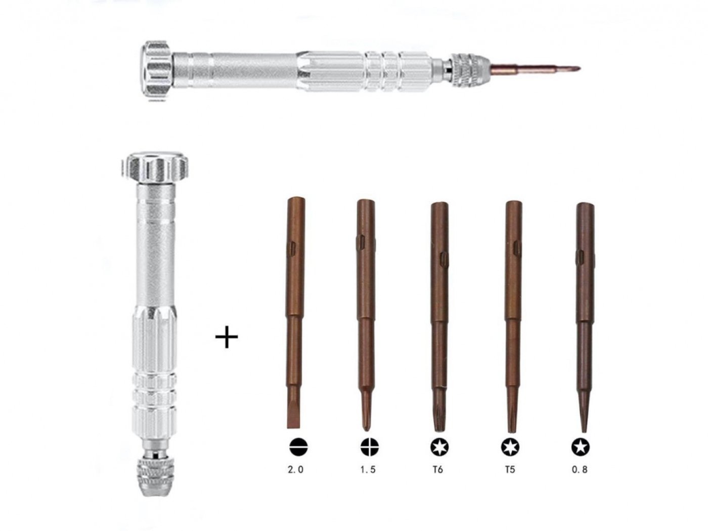 Univerzální šroubovák s nástavci (5v1)