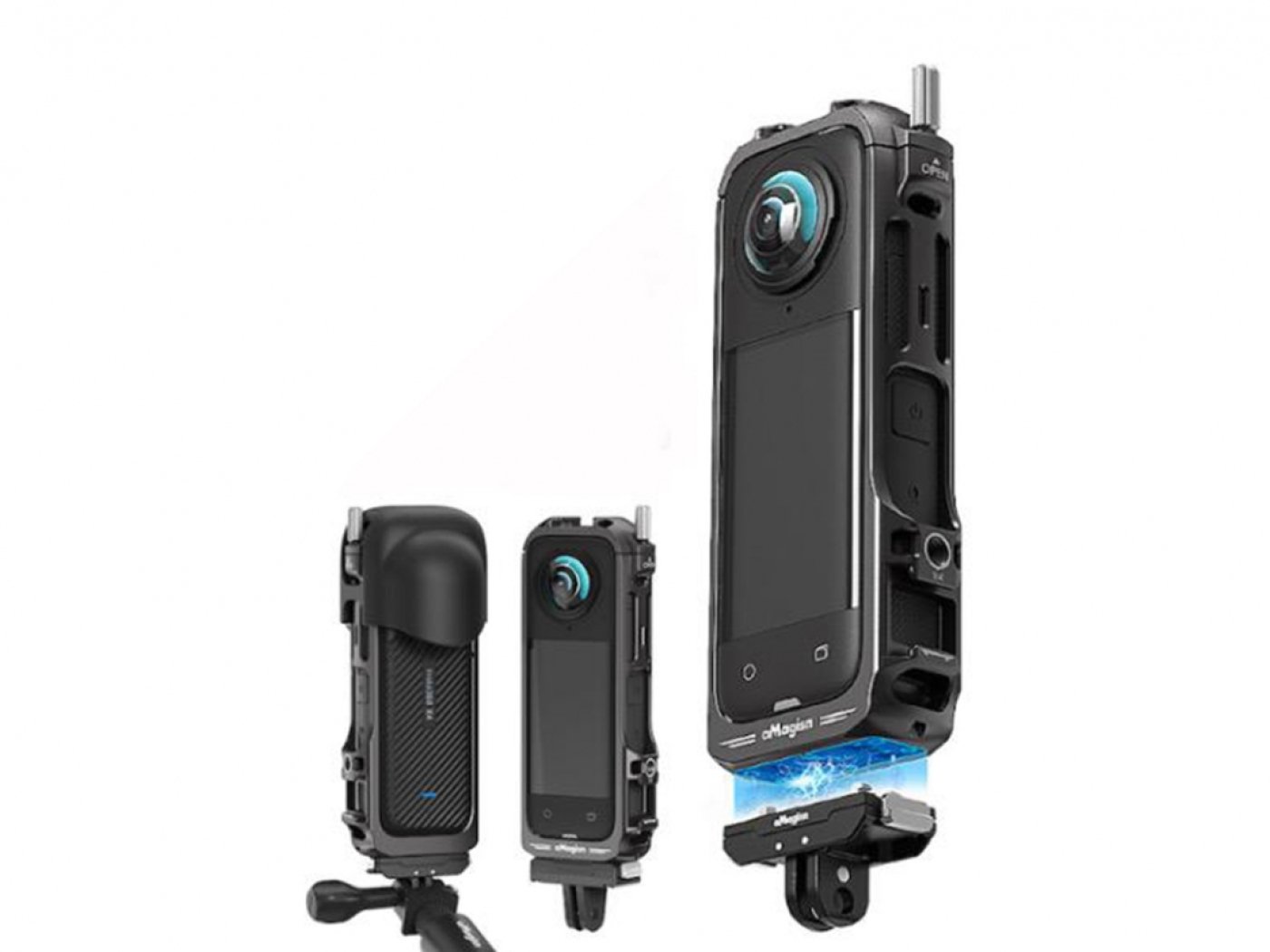 Rychloupínací CNC rám s ochranou objektivu na kameru Insta360 X4