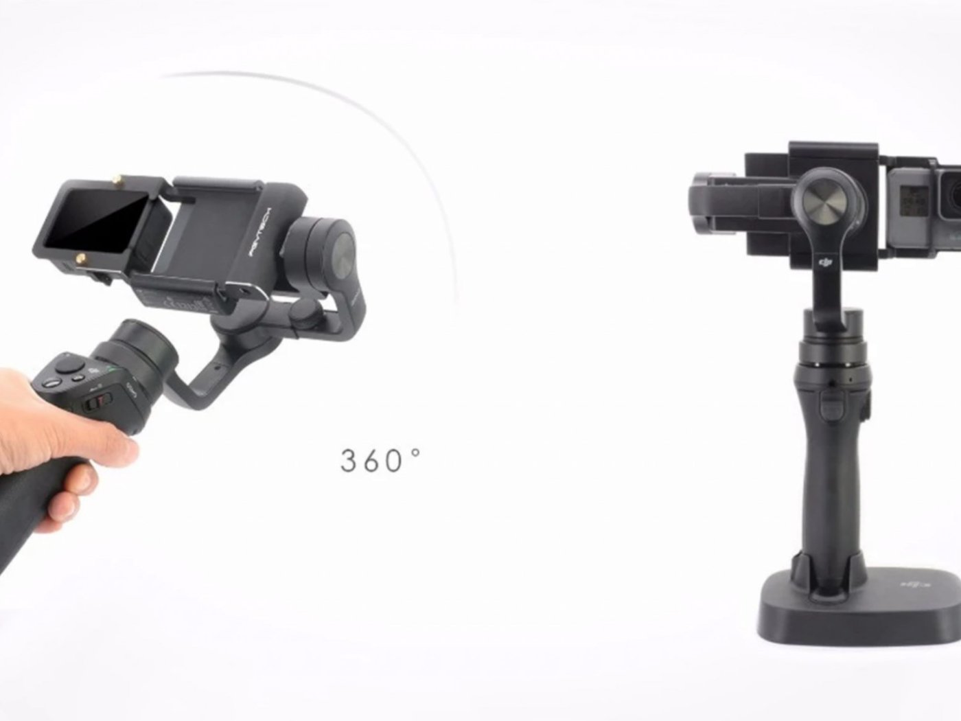 DJI Osmo Mobile držák pro akční kamery
