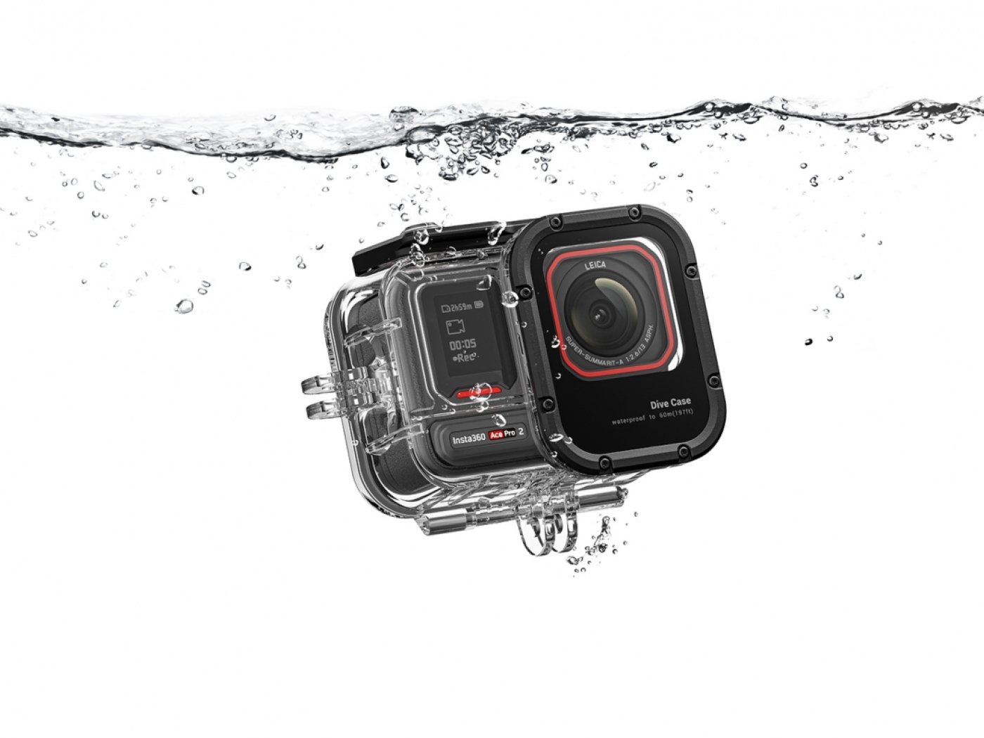 Podvodní kryt do 60 metrů na kameru Insta360 Ace Pro 2