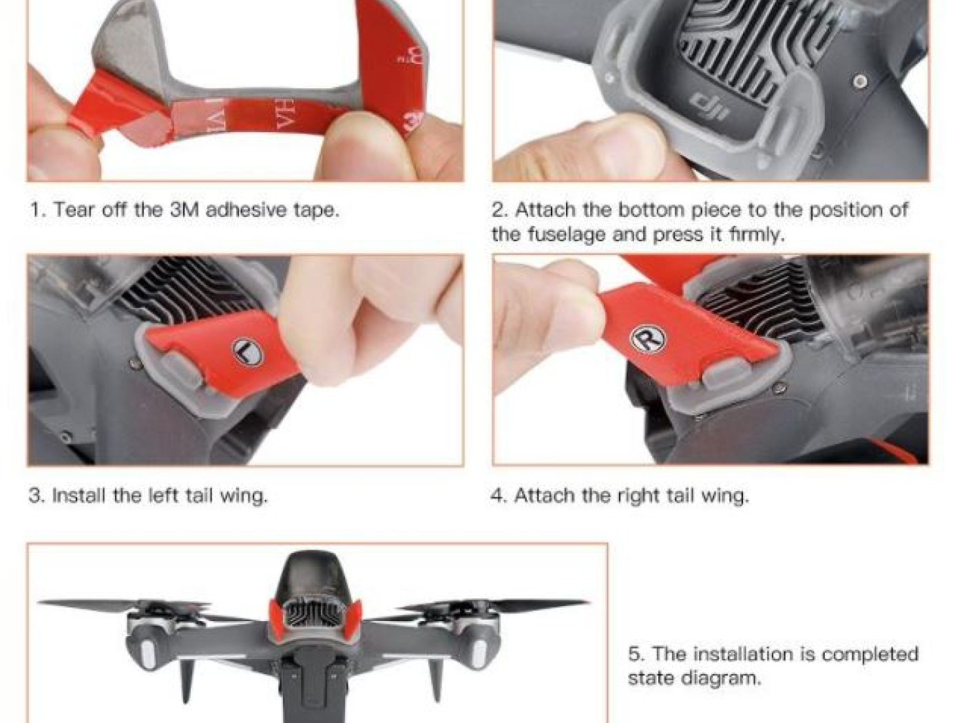 Křídla na DJI FPV závodní dron