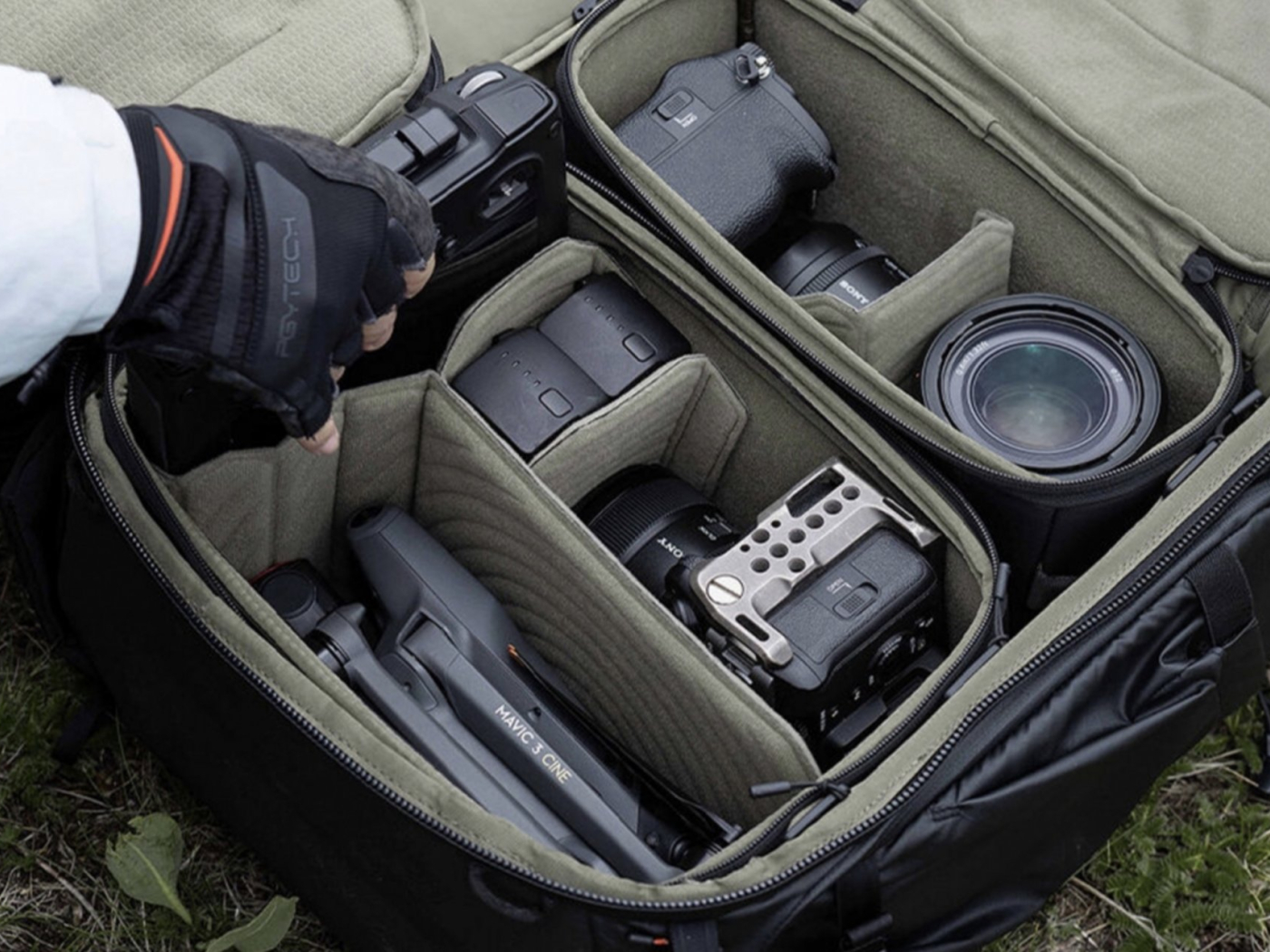 PGYTECH - OnePro Flex batoh 40L + organizér M - Space Black