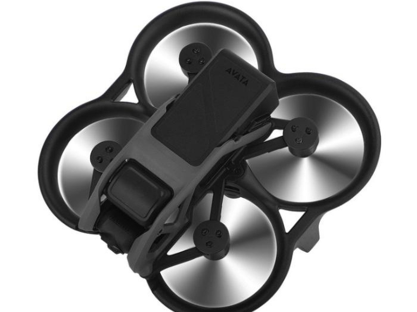 Černé CNC kryty na motory dronu DJI Avata