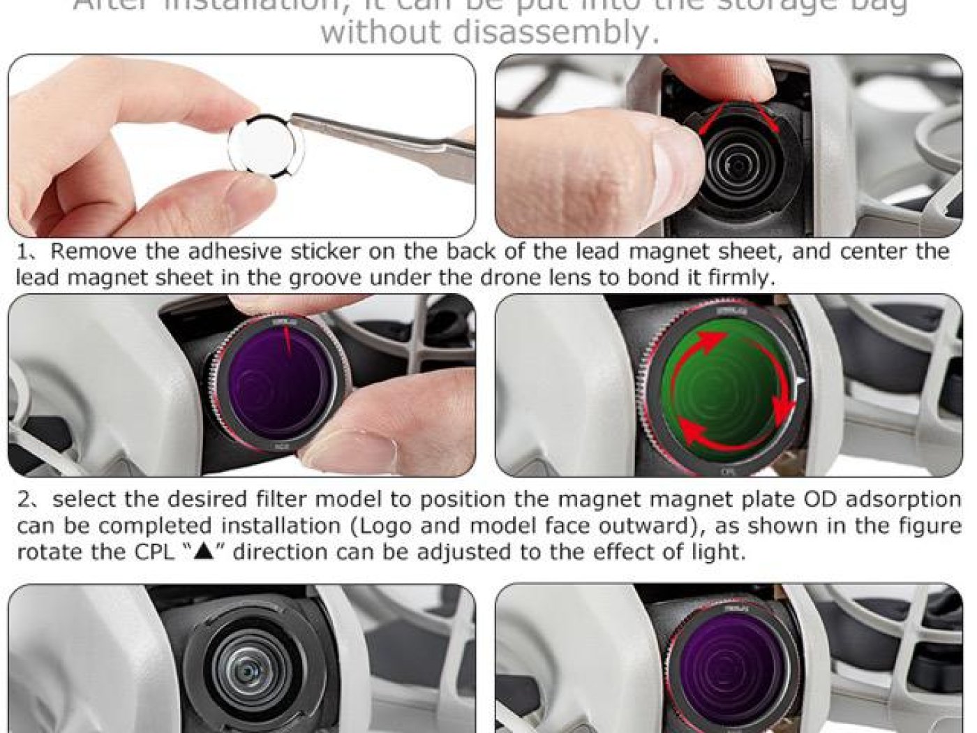 Sada filtrů na dron DJI Neo (ND8/16/32/CPL)