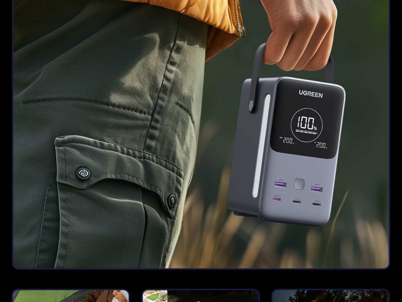 UGREEN Powerbanka s rychlým nabíjením - 48000 mAh 300W