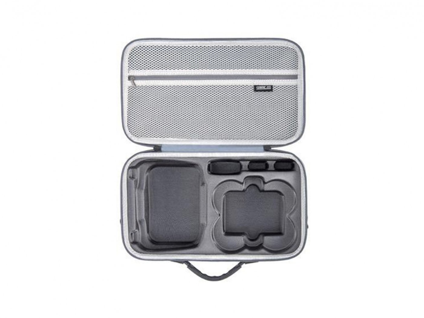 Šedé pouzdro s popruhem přes rameno na dron DJI Neo