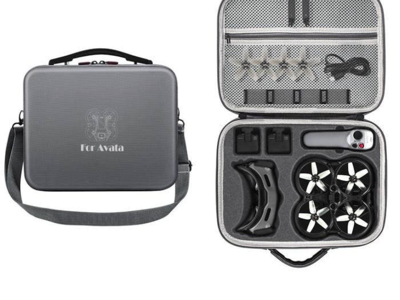 Šedé pouzdro na dron DJI Avata a Goggles 2