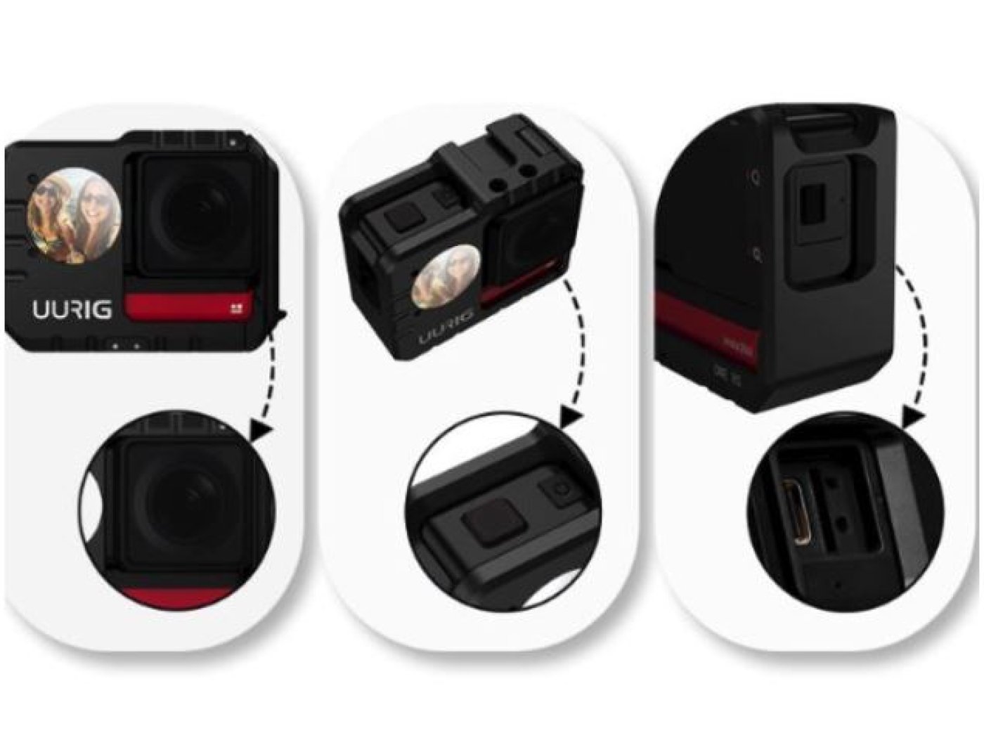 Hliníkový rám na kameru Insta360 ONE RS Twin Edition