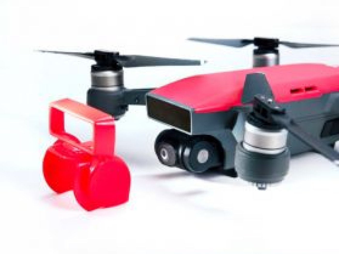 Krytka objektivu Adam FLEET pro dron DJI Spark - červená